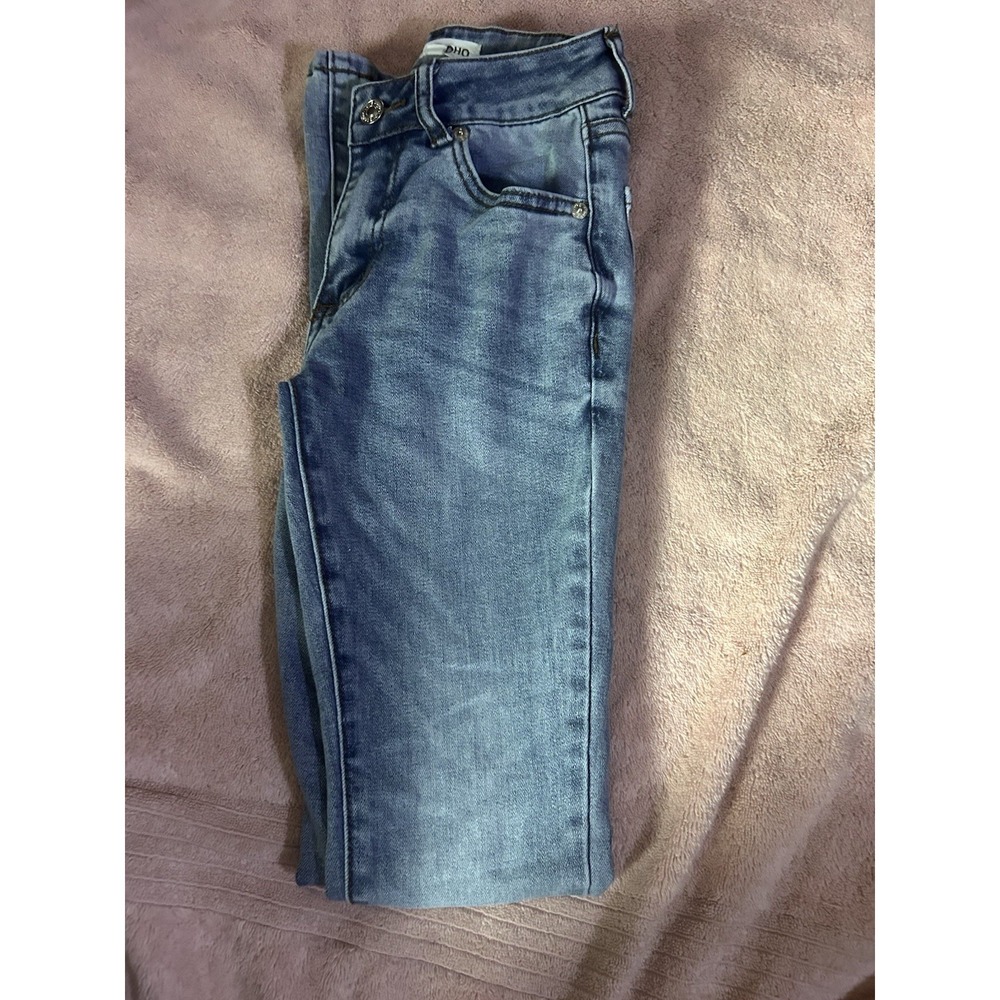 Love SOHO Jeans Womens 00 Light Wash Flare Bootcut Stretch Denim‎ Mid Rise - Picture 4 of 7
